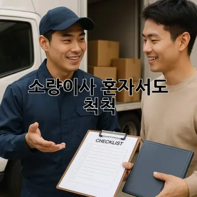 소량이사, 혼자서도 척척!