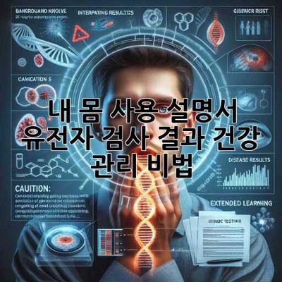 내 몸 사용 설명서🧬: 유전자 검사 결과, 건강 관리 비법🔑