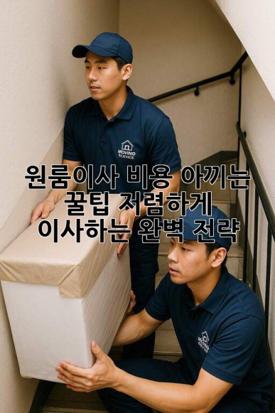 원룸이사 비용 아끼는 꿀팁🍯 저렴하게 이사하는 완벽 전략!