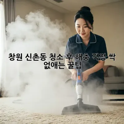 ✨ 창원 신촌동🏠 청소 후 해충 걱정 싹! 없애는 꿀팁 🐜