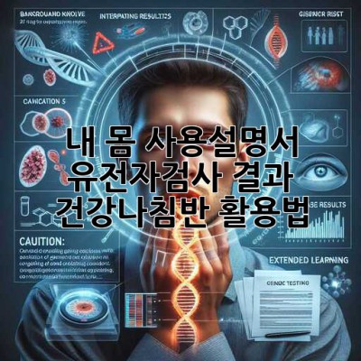 내 몸 사용설명서🧬: 유전자검사 결과, 건강나침반🧭 활용법