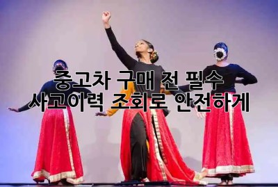 중고차 구매 전 필수! 🚗 사고이력 조회로 안전하게!