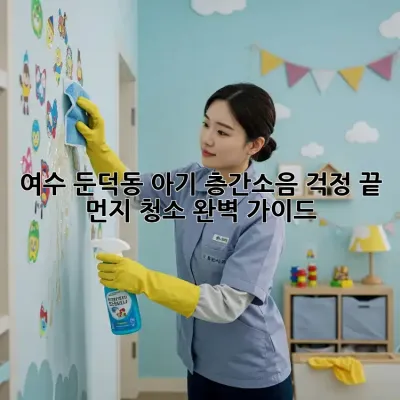 여수 둔덕동 아기 층간소음 걱정 끝! 먼지 청소 완벽 가이드