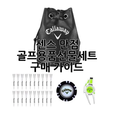 센스 만점! 골프용품선물세트 구매 가이드 🎁